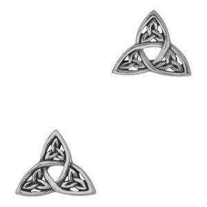 New Sterling Silver Celtic Triquetra Earrings (Scotland)